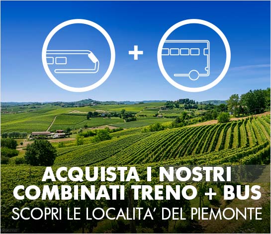 Scopri i servizi combinati Treno + Bus in Piemonte