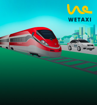 Richiedi il tuo taxi insieme al treno con Trenitalia e Wetaxi