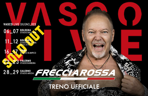 Frecciarossa treno ufficiale dei concerti di Vasco Rossi