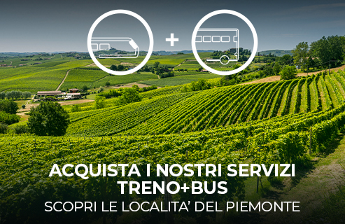 Scopri i servizi combinati Treno + Bus in Piemonte