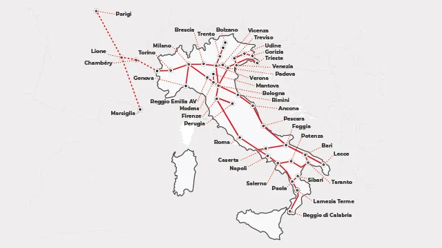 Frecciarossa connections