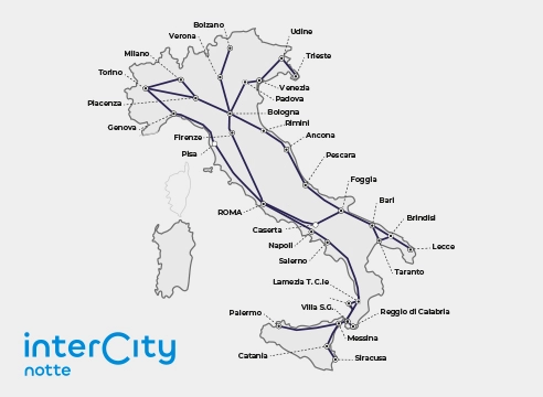 Collegamenti Intercity Notte